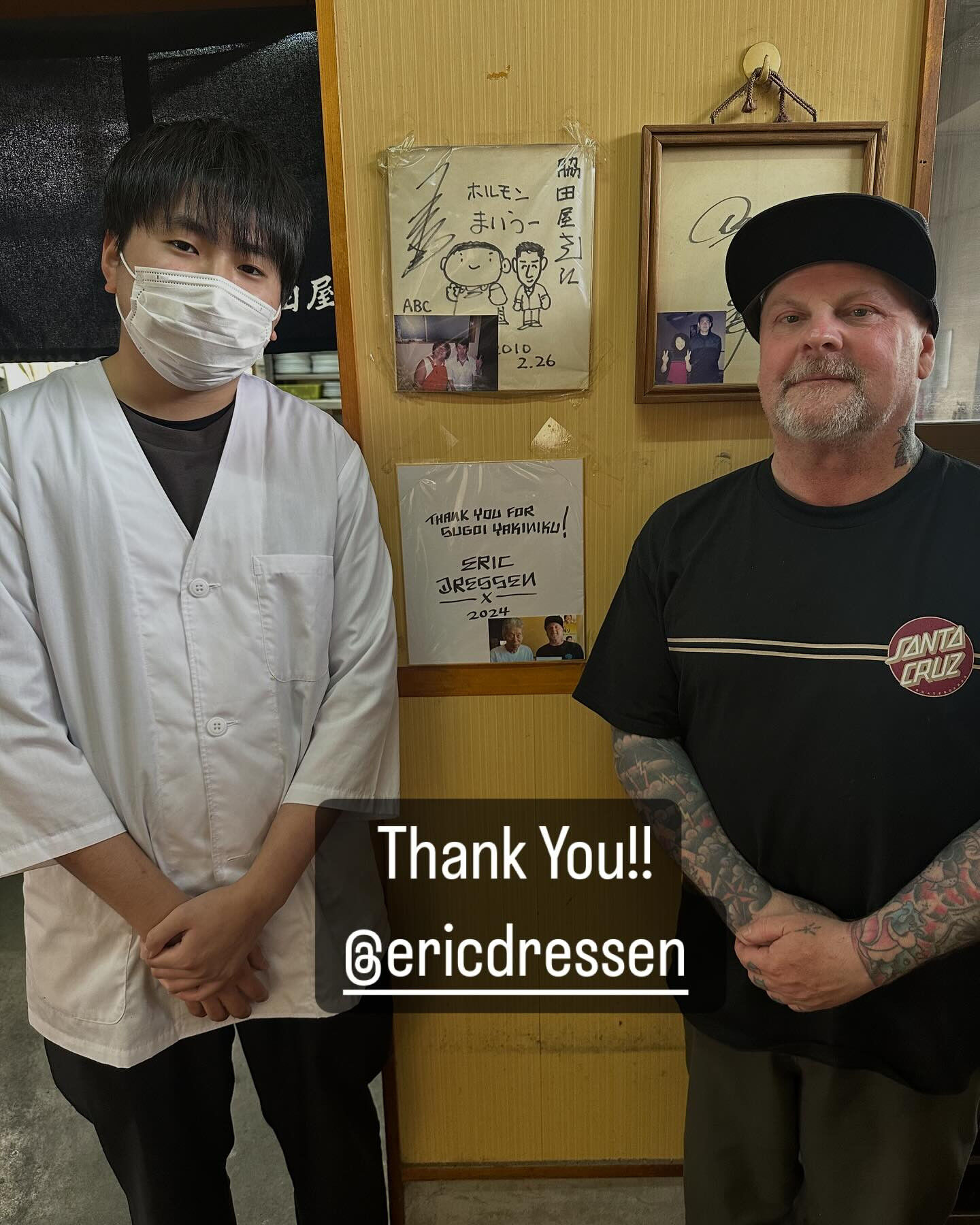 スケボー界のレジェンドEric Dressenさん御来店！